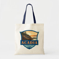 Illustration du parc national Acadia Insigne rétro