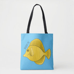 Tote Bag Illustration du poisson-tang jaune