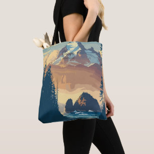 Tote Bag Illustration du Vintage voyage olympique de Washin