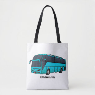 Tote Bag Illustration d'un autobus à passagers moderne