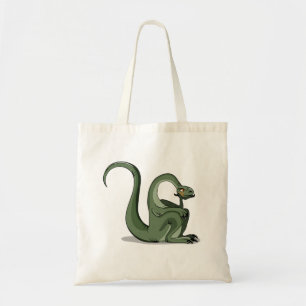 Tote Bag Illustration D'Un Brontosaurus Caricaturé Qui Pens