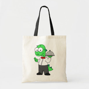 Tote Bag Illustration D'Un Gardien Alimentaire Tyrannosauru