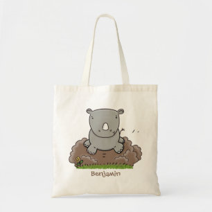 Tote Bag Illustration d'un petit rhinocéros