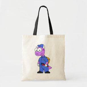 Tote Bag Illustration D'Un Plomber Spinosaurus.