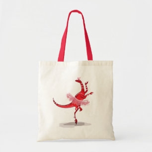 Tote Bag Illustration D'Un Raptor Danseur Ballerina.