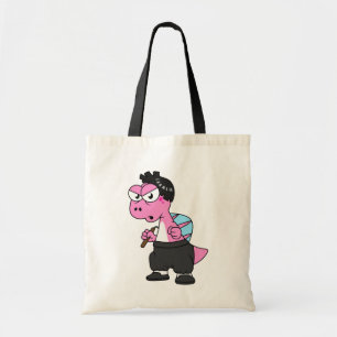 Tote Bag Illustration D'Un Spinosaurus Bruce Lee.