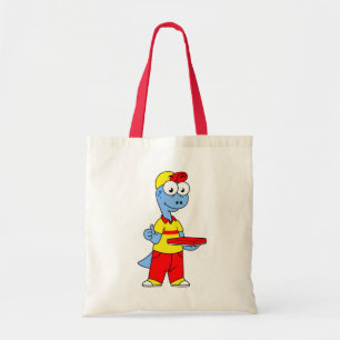 Tote Bag Illustration D'Une Personne Qui Livrait Le Brontos