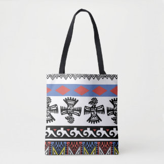 Tote Bag Illustration ethnique des Amérindiens