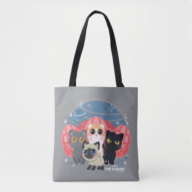 Tote Bag Illustration Flerkittens (Devant)