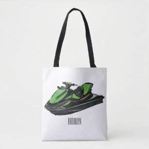 Tote Bag Illustration Jet ski
