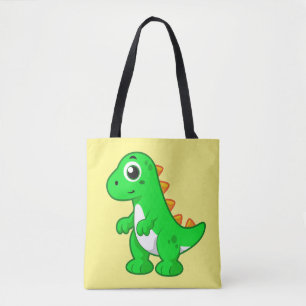 Tote Bag Illustration Mignonne Du Tyrannosaurus Rex.