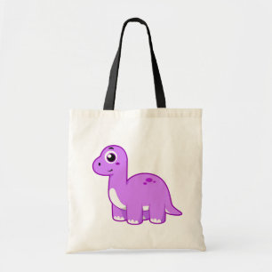 Tote Bag Illustration Mignonne D'Un Brontosaurus Dinosaure.