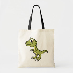 Tote Bag Illustration Mignonne D'Un Rex Tyrannosaurus.