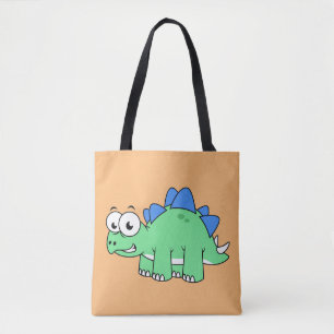 Tote Bag Illustration Mignonne D'Un Stegosaurus. 2