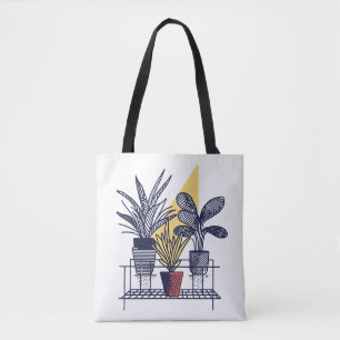 Tote Bag Illustration moderne du Plante intérieur botanique