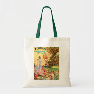 Tote Bag Illustration publicitaire vintage Floride