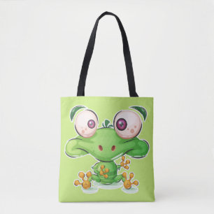 Tote Bag Illustration Super Cute Froggie