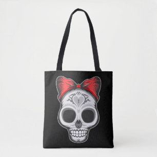 Tote Bag Illustration Super Girly Sugar Skull