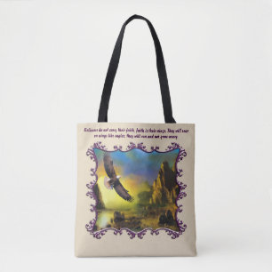 Tote Bag Ils s'élèveront sur des ailes comme les aigles