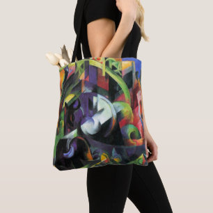Tote Bag Image avec du bétail par Franz Marc, Art Vintage