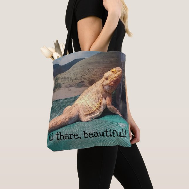 Tote Bag Image barbue drôle de dragon (De près)