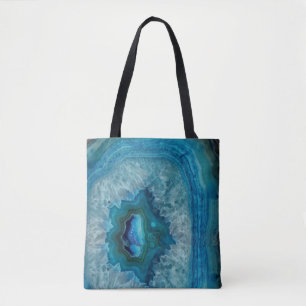 Tote Bag Image cristalline de l'agent minéral de Blue Geod