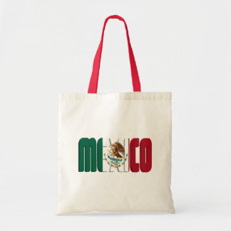 Tote Bag Image du texte de l'indicateur de Mexique