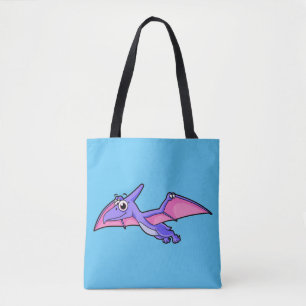 Tote Bag Image Mignonne D'Un Ptérodactyle Volant.