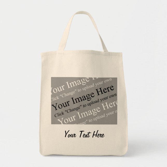 Tote Bag Image personnalisée et Modèle de texte pour Toits (Devant)