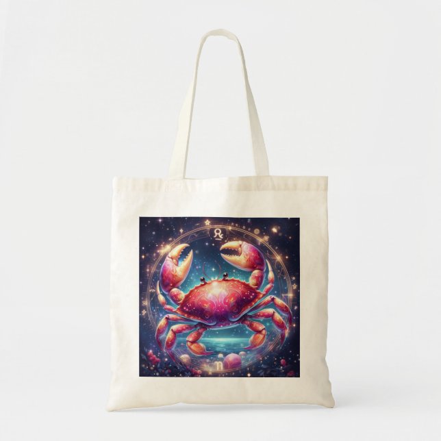 Tote bag image sign Cancer (Front)