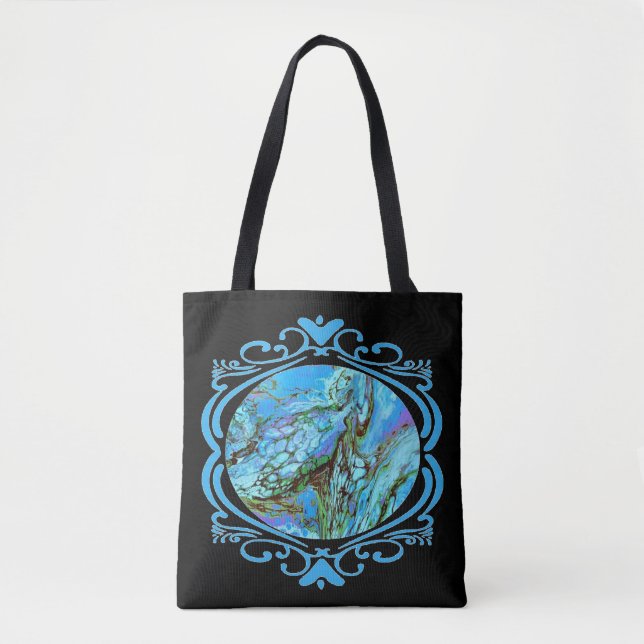 Tote Bag Imaginaire bleu Fourre-tout deux (Devant)