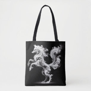 Tote Bag Imaginaire mignon blanc Fumée Fox