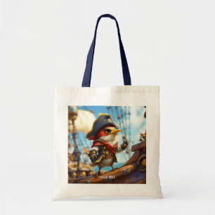 Tote Bag Imaginaire mignon oiseau capitaine Pirate