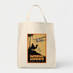 Tote Bag Imperial Airways ~ Angleterre - Égypte - Inde