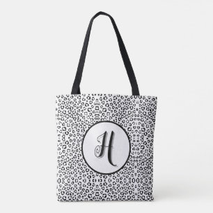 Tote Bag Impression animal en N&B (Personnaliser)