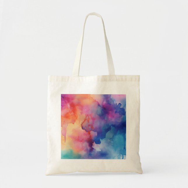 Tote Bag Impression aquarelle dynamique 1 Fourre-tout (Devant)