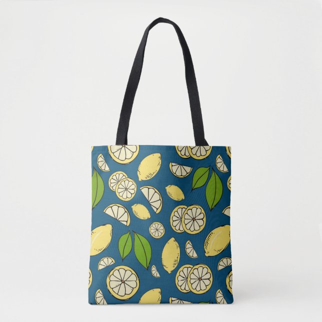 Tote Bag Impression citron (Devant)