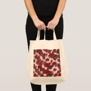 Tote Bag Impression d'animaux d'hiver à l'aquarelle rustiqu