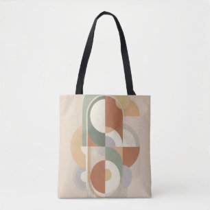Tote Bag Impression d'art Bauhaus géométrique abstrait   Mi