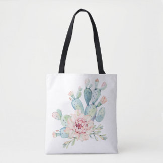 Tote Bag Impression de cactus à poires