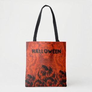 Tote Bag Impression de citrouille d'Halloween