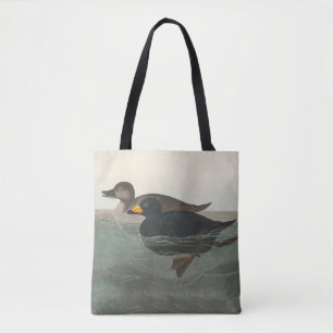 Tote Bag Impression de Macreuse noire d'Audubon : Canard cô