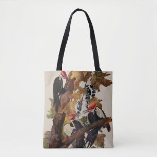 Tote Bag Impression d'oiseau Pic à tête rouge de John James