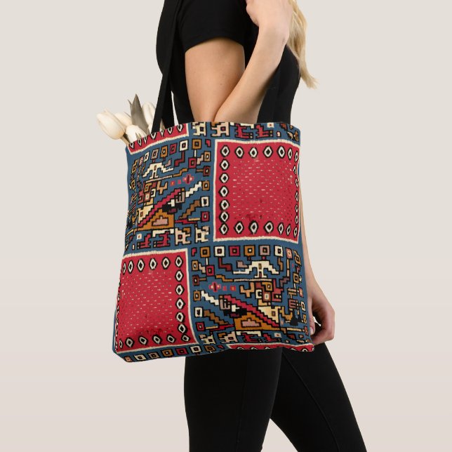 Tote Bag Impression du Motif moche péruvien précolombien (De près)
