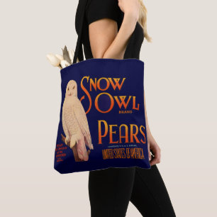 Tote Bag Impression étiquette de la marque Snow Owl des an