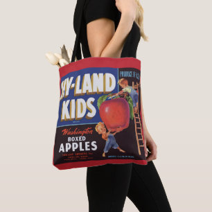 Tote Bag Impression étiquette Hyland Kids Washington Apples