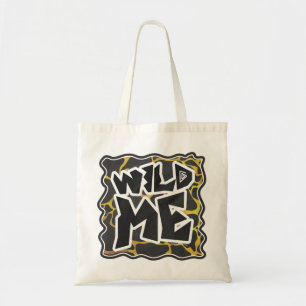 Tote Bag Impression Giraffe noir et jaune