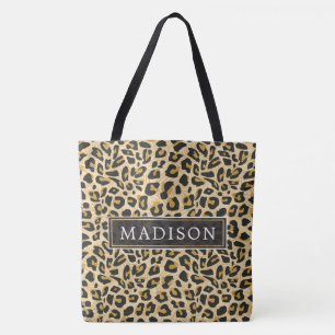 Tote Bag Impression léopard personnalisée