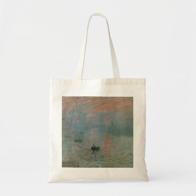 Tote Bag Impression, lever de soleil par Claude Monet (Devant)