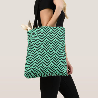 Tote Bag Impression Minty Chevron